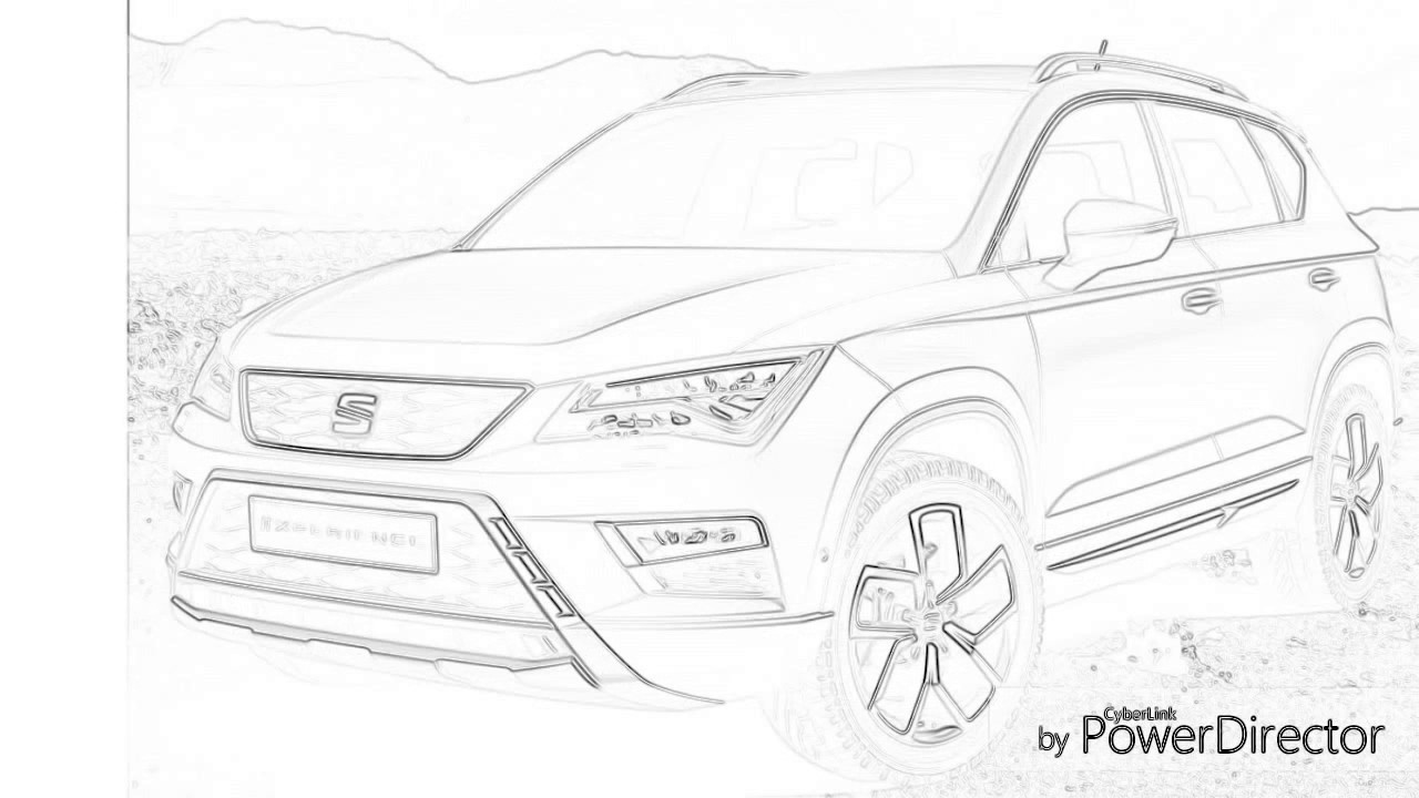 SEAT ARONA! (Drawing) YouTube