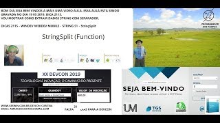 DICAS 2115 WINDEV WEBDEV MOBILE STRING 51 StringSplit