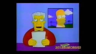 The Simpsons Fox Promo 1993 Duffless S04E16 20 Second