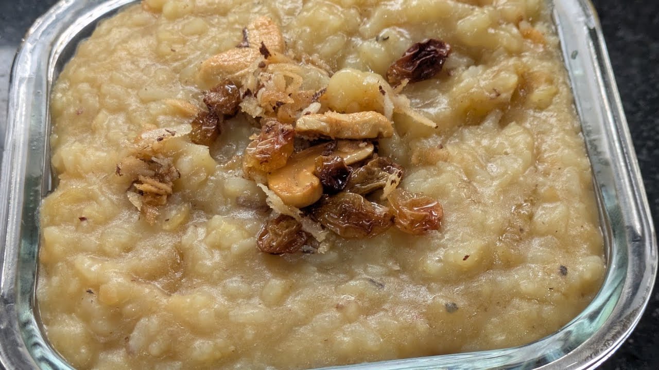 Sankranti special sweet pongal recipe in Telugu 