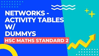Drawing Activity Tables with DUMMYS - Networks