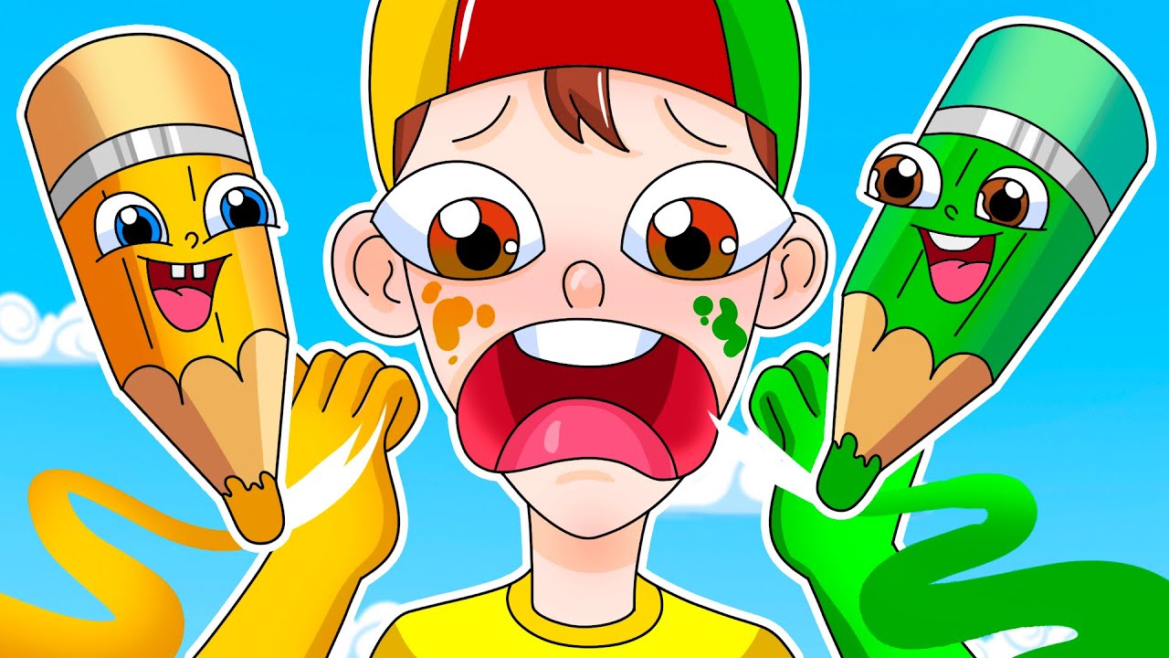 Funny Drawing Pencils Song + More Nursery Rhymes and Kids Songs YouTube
