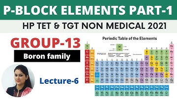 P Block part 1 || HP TET|| TGT || MEDICAL || NON MEDICAL|| in HINDI 2021