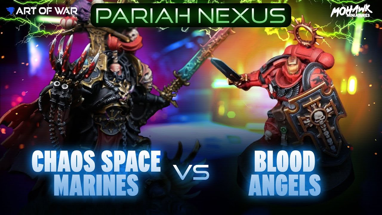 Blood Angels vs Chaos Space Marines Battle Report - YouTube