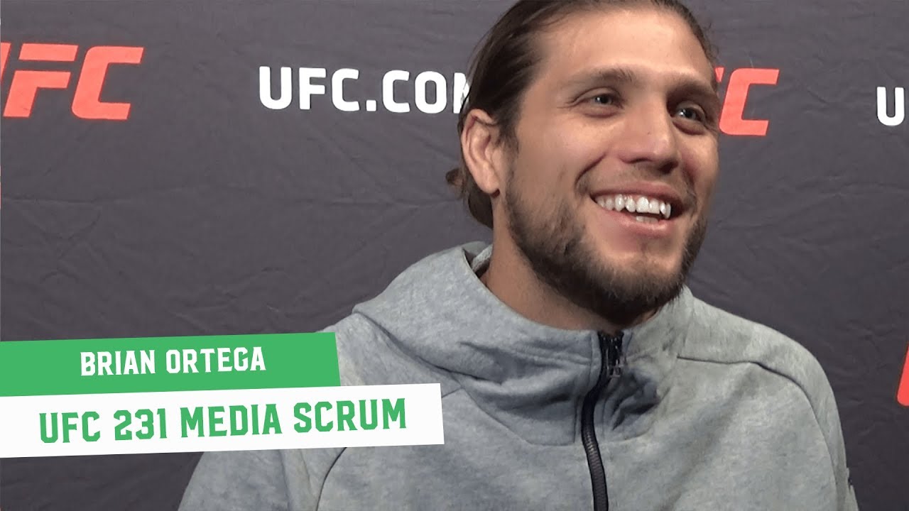 Ufc 231 Brian Ortega Open Workout Media Scrum Youtube