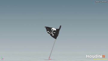 Houdini 18 Cloth Flag Test