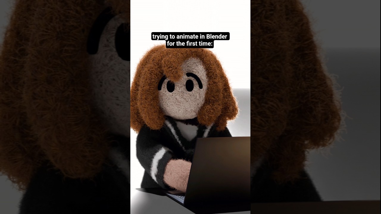 the struggles of animating 😭 #animation #blender #trend