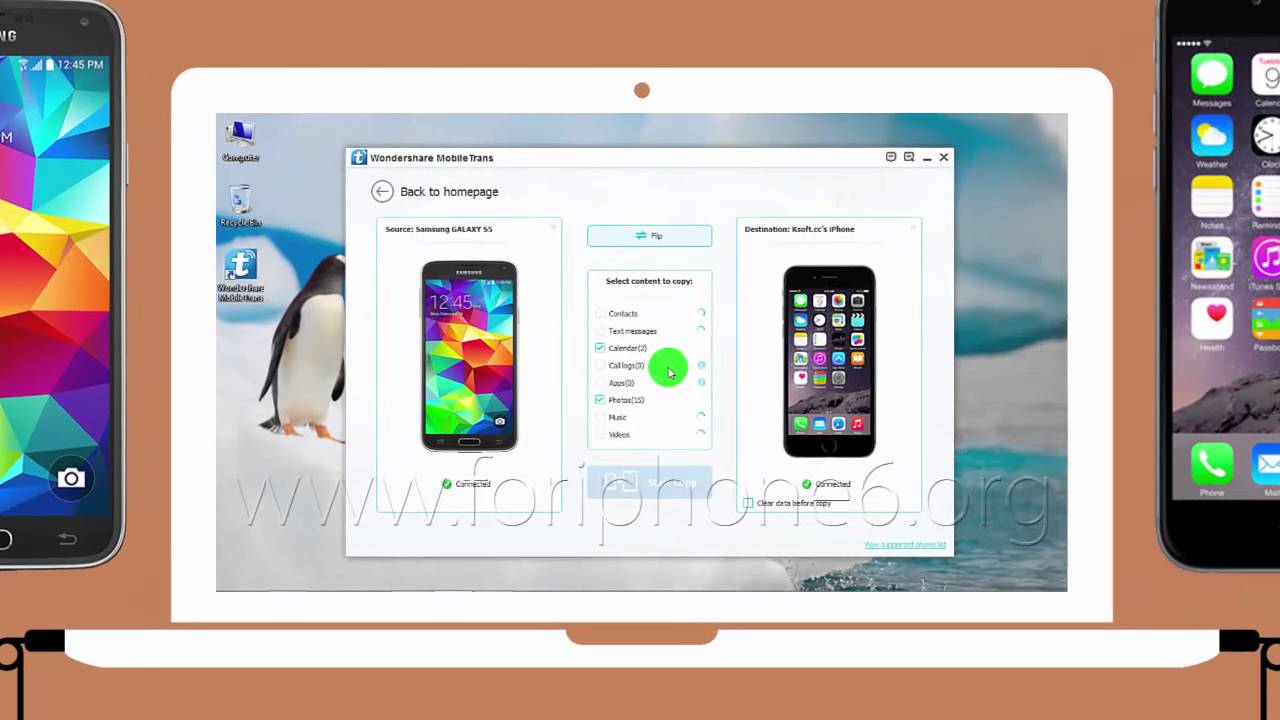 How to Transfer Contacts from Samsung GALAXY S5 to iPhone 6 Plus using Mac/PC ?  YouTube