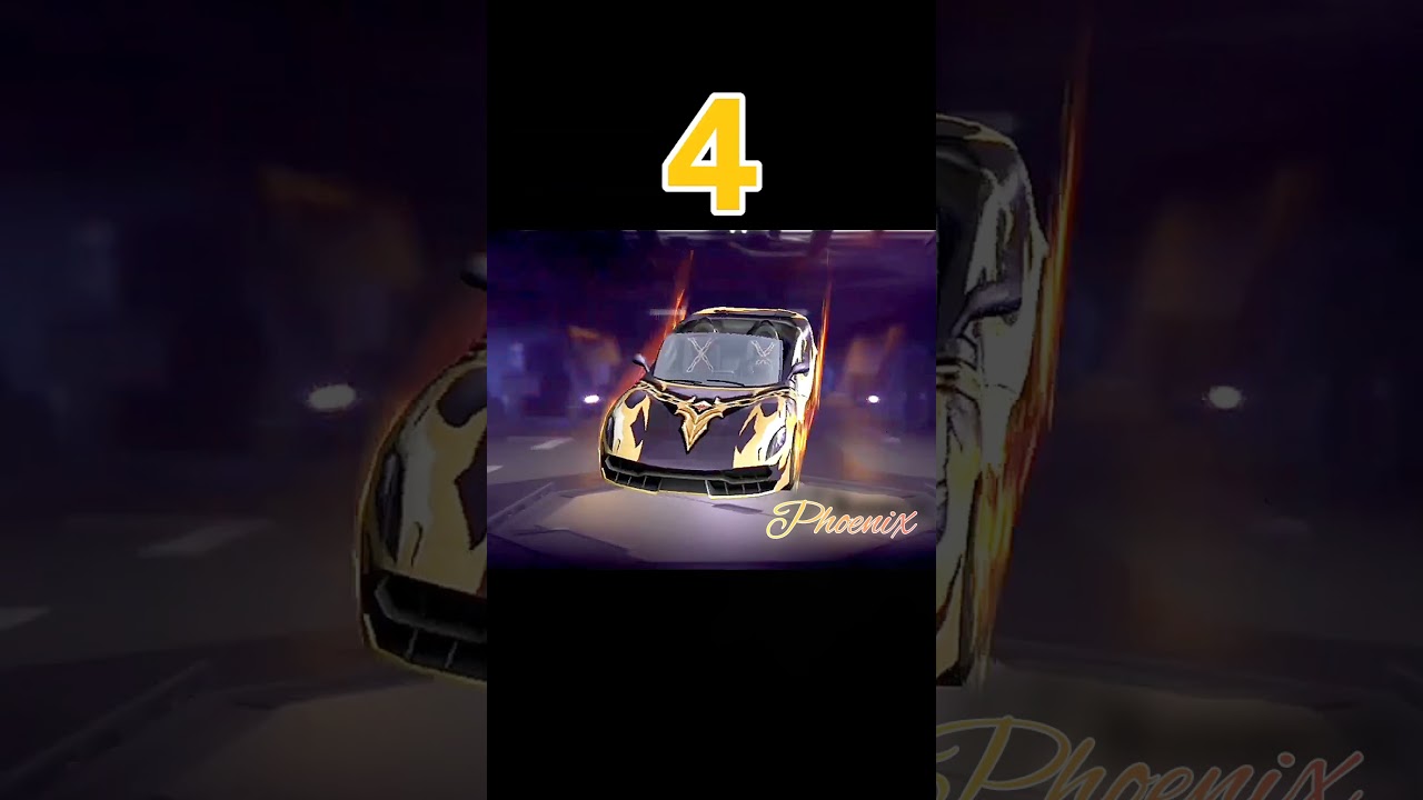 Top 5 rare car skins in free fire 🔥🔥! 