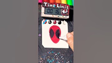 【ASMR】Drawing Deadpool in 30Sec