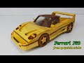 How to make Ferrari F50 out of popsicle 🏎️