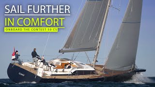 Contest 50CS - light wind sailing ease in modern luxurious comfort by Yachting World 35,247 views 2 months ago 9 minutes, 26 seconds