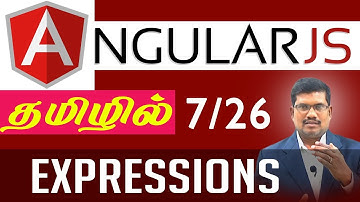 #7 Expressions || AngularJS Foundation in Tamil