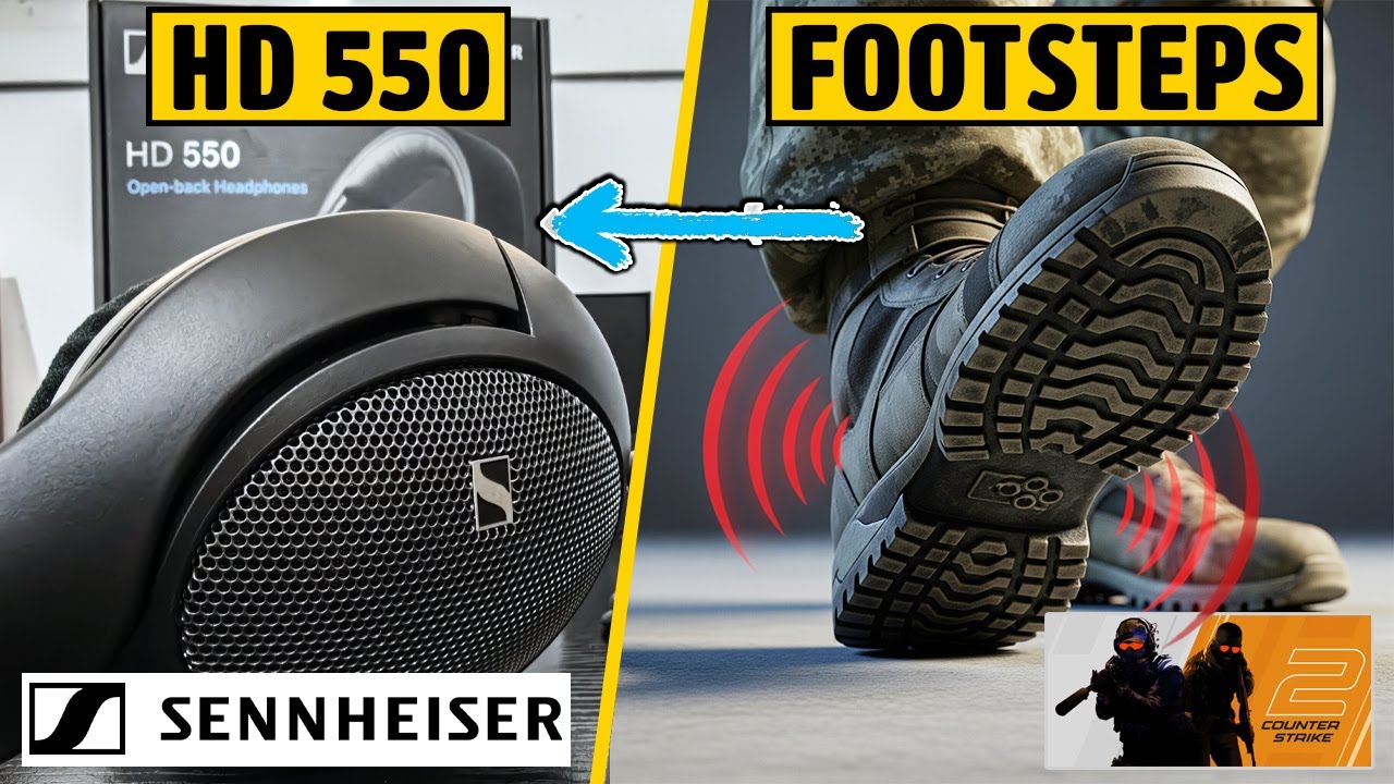 Sennheiser HD 550: Footsteps & Imaging Test for Competitive FPS Games!