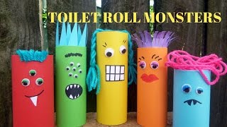 How to Make a Toilet Paper Roll Monster - Toilet Paper Roll Crafts