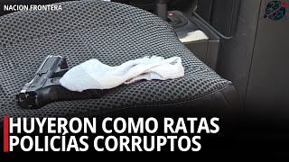 🔴Huyeron como ratas: policías corruptos abandonan armas y patrullas en Michoacán