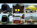 OLD AND NEW UPDATE:NEW CAR EATER, BUS EATER, BUS EATER VS ALL TREVOR HENDERSON BATTLE In GMOD!