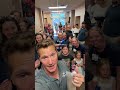 Brian Niznansky helps kids face storm fears as a real storm rolls in