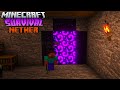 Exploring The NETHER in Minecraft Survival