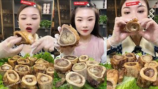 MUKBANG ASMR Eating roasted big bone marrow so yummy
