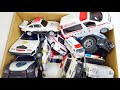 Box Full of Police Car and Ambulance Steep Slope Drive Test