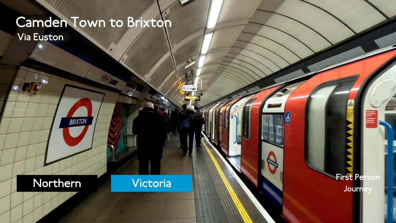 London Underground First Person Journey: Camden Town to Brixton via ...