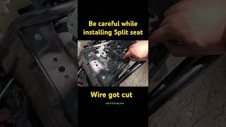Be Careful while installing Split seat | Wire got cut | #scram440 #royalenfield #ytshorts#shortsfeed