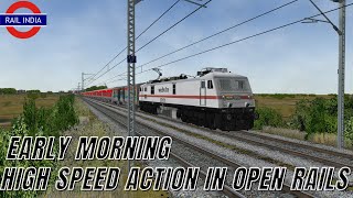 Early Morning High Speed Action In Msts Open Rails Ir-Msts