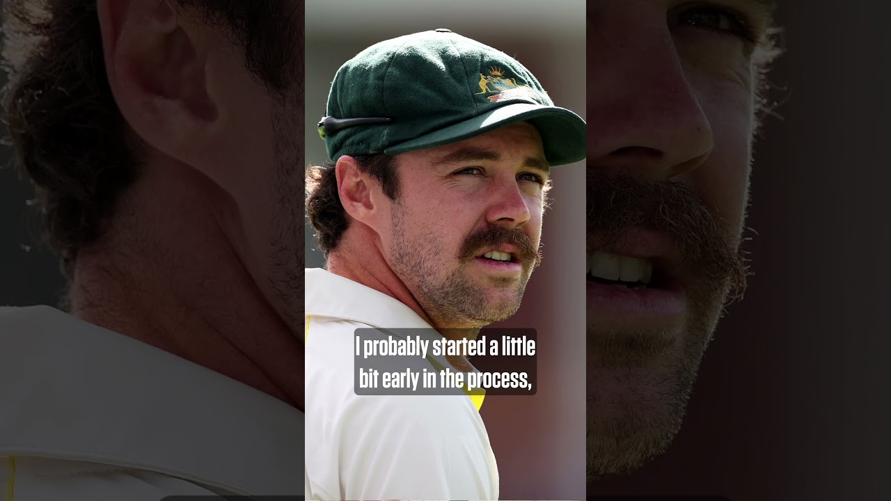 What happened to Travis Head’s moustache? 🤨😅 #Ashes #cricket #ENGvAUS