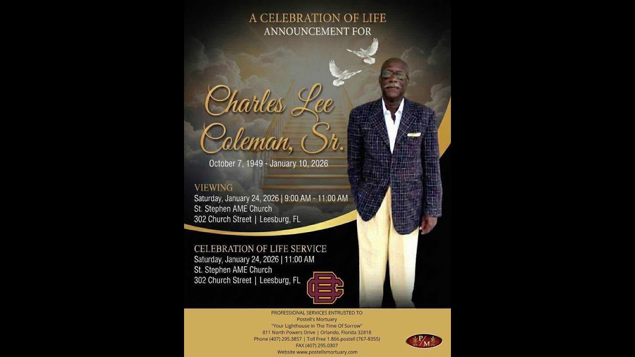 Charles Lee Coleman, Sr. (Celebration Of Life)