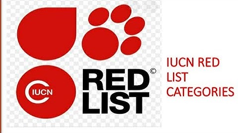 IUCN RED LIST CATEGORIES