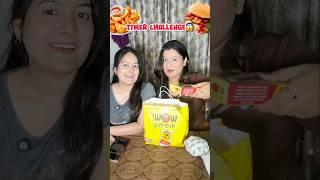 Itni tez Hichki aane lagi🤣 #foodiesisters #speed #foodchallenge #sisters #food #viral #mukbang
