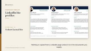 LinkedIn-Style Candidate Bios for Longlists (PowerPoint)