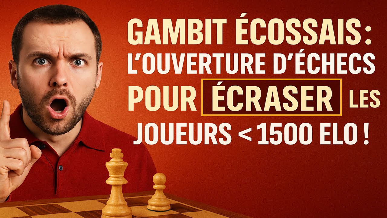 Gambit Écossais : L'Ouverture d'Échecs pour ÉCRASER les joueurs ayant un ELO inférieur à 1500 !