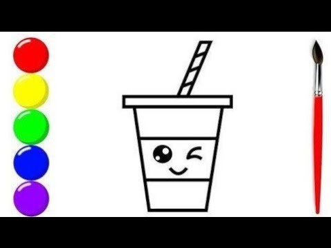 Stakan Rasm Bolalar uchun stakan rasm chizish /Рисуем чашка для детей /Ноw to draw ...