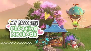 [ Genshin Impact ] My Favorite Floating Methods - Easy Way To Float Items | Serenitea Pot