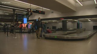Travel restrictions mean a quieter Sea-Tac Airport this Thanksgiving holiday