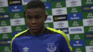 Watch Ademola Lookman's first interview as an Everton Player