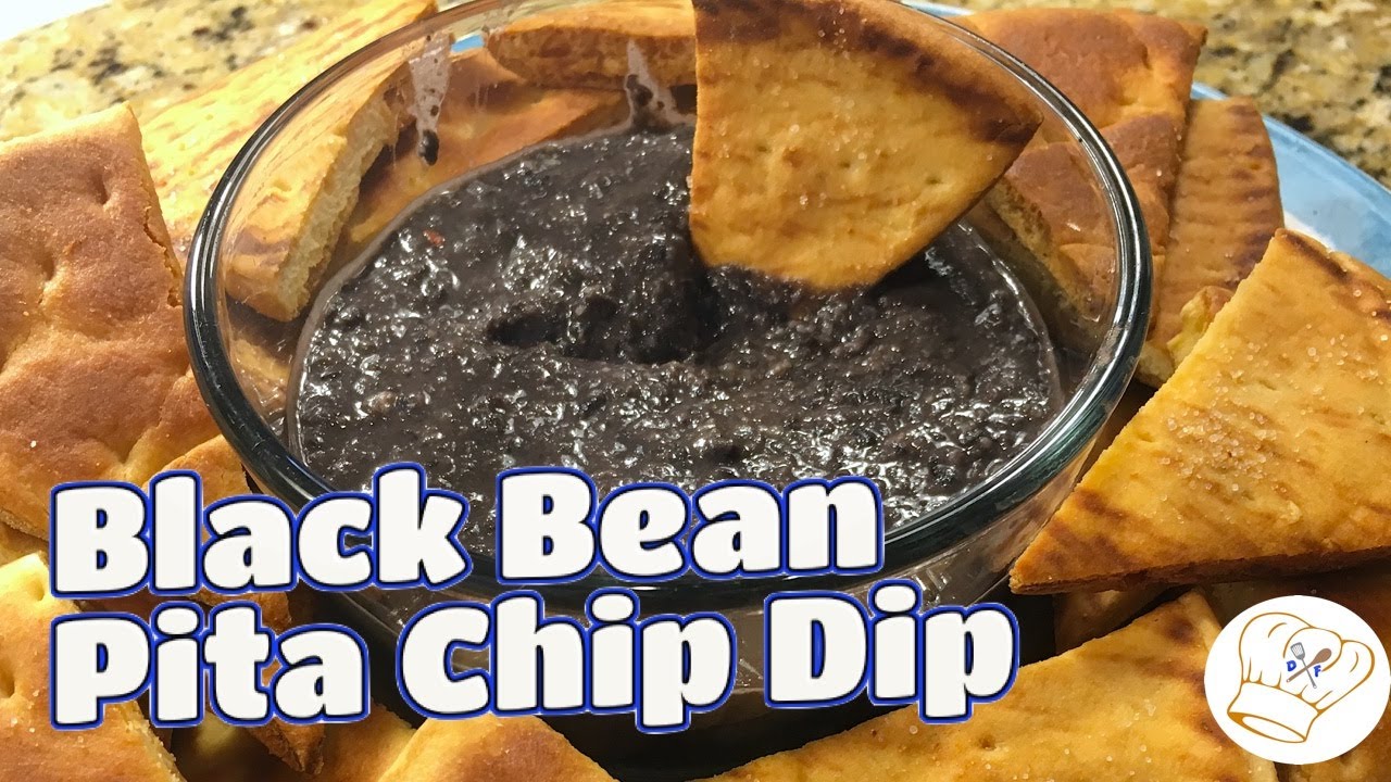 Pita Chip With Black Bean Dip