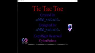 #4 Tic Tac Toe Game In C++ Using (graphics.h) | About | CyberEnimo AIDI