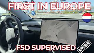 Tesla FSD Netherlands First Owner Test Drive