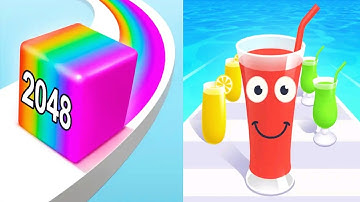 Jelly Run 2048 vs Juice Run - Satisfying ASMR Gameplay All Levels