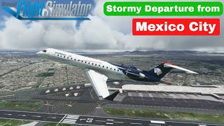 AeroMexico Connect  ||  Mexico City departure  ||  Aerosoft CRJ 700  ||  MSFS2020  ||  part 1 of 2