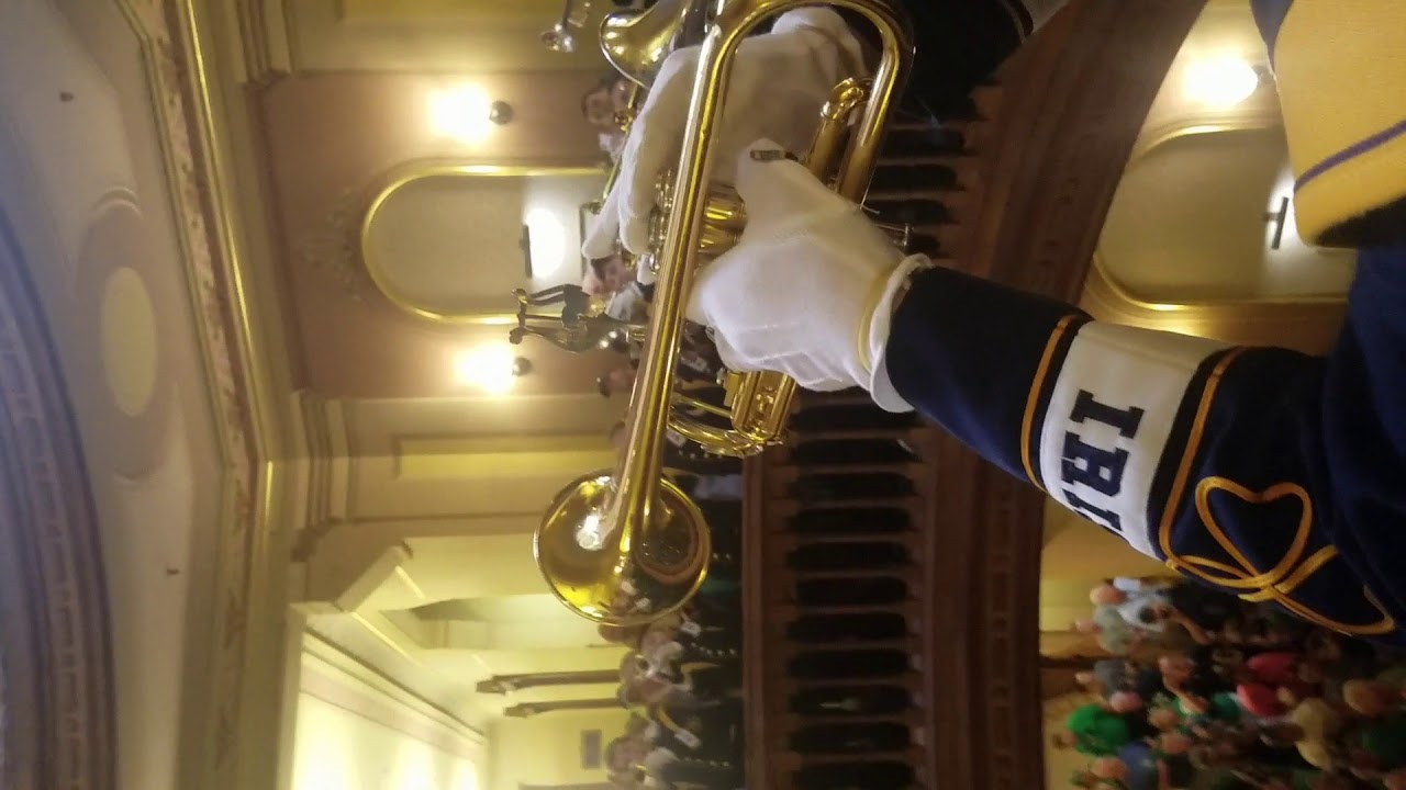 Notre Dame Gameday Trumpets Under the Dome 9/15/2018 YouTube