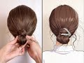 How to Tie a Stylish Medium/Short Bun: Simple & Chic