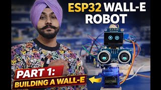 WALL-E Robot Using ESP32 | OLED Eyes, Servo Head & Ultrasonic Sensor 🔥 