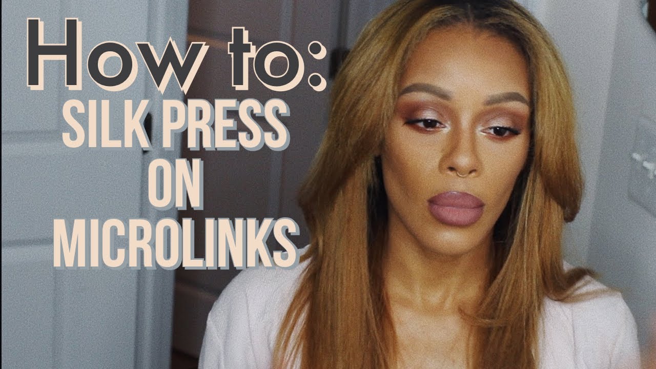 HOW TO Silk Press Microlink Extensions Dual Silk Styling Iron YouTube