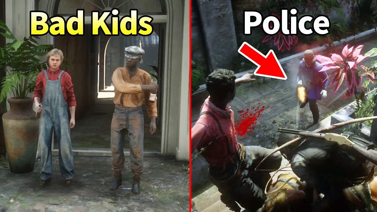Police Kills Street Kids in Saint Denis RDR2 YouTube