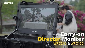 Waterproof Carry-on Director Monitor Setup for On Set or Film Production | SEETEC WPC215 & WPC156