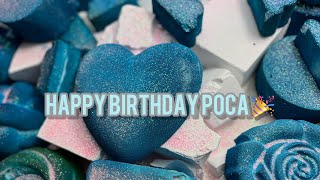 Happy Birthday Poca | Z Athletic Gym Chalk | ASMR